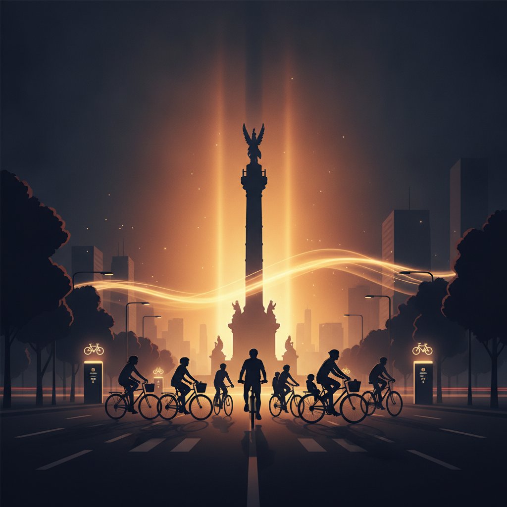 Paseo dominical en bici por Reforma